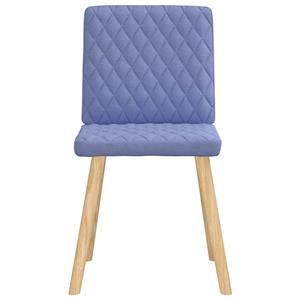 vidaXL Eetkamerstoelen 2 st stof jeansblauw