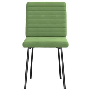 vidaXL Eetkamerstoelen 2 st fluweel lichtgroen