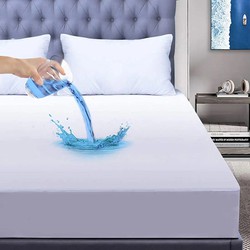 Zavelo Katoen Molton Waterdicht PU Hoeslaken-Lits-jumeaux (200x220 cm)