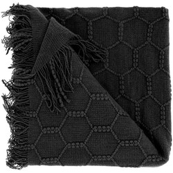 Unique Living  Plaid Fee Black - 127x152cm