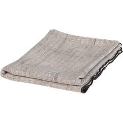 BePureHome Unique Plaid - Viscose|Linnen - Zwart|Off White - 53x49x48
