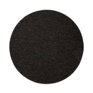 Tapeso Rond vloerkleed Lush - antraciet - 100 cm rond