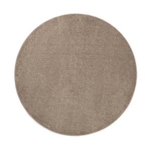 Tapeso Rond vloerkleed Fine - beige - 100 cm rond