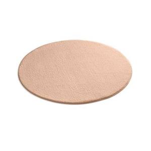 Tapeso Zacht rond vloerkleed Loft - beige - wasbaar 30°C - 120 cm rond