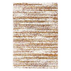Boho&me Hoogpolig vloerkleed strepen Artisan - wit|multi - 120x170 cm