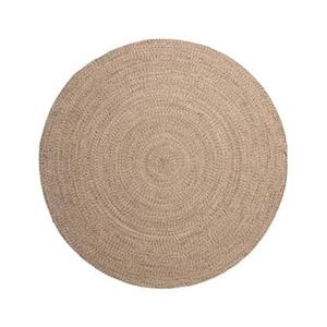 Boho&me Rond vloerkleed katoen - Joy beige|wit - 120 cm rond