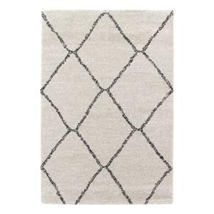 Sweeek  Shaggy interieur tapijt, Berber stijl, wit en zwart