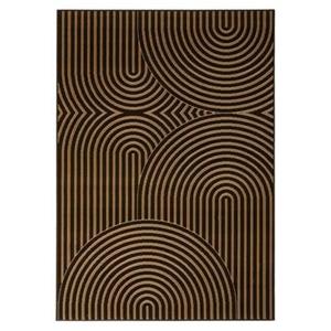 Tapeso Japandi vloerkleed - Ease Akira bruin - 160x230 cm