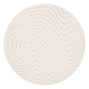 Sweeek  Interieur tapijt met verhoogd golfpatroon in crème