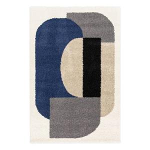 Sweeek  Shaggy tapijt voor binnen, geometrisch patroon, veelkleurig