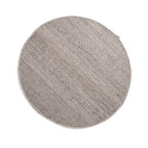 Nordic Weavers Rond wollen vloerkleed Lett - lichtgrijs - 120 cm rond