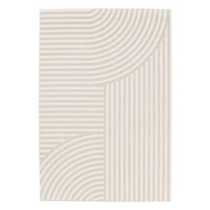 Sweeek  Tapijt voor binnen en buiten, beige boogpatroon, 100%