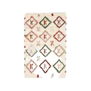 Sissy-Boy Beige vloerkleed met multicolour patroon