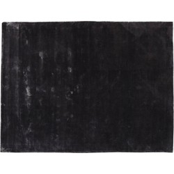PTMD Flavia Black Viscose Handwoven Carpet XL