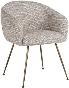 Richmond Interiors Richmond Eetkamerstoel Amalfi Geweven stof - Beige