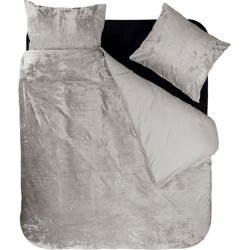 Sleeptime Dekbedovertrek Crystal Velvet Zand-2-persoons (200 x 200/220 cm)