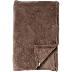 Dutch Decor Plaid 140x180 cm - SIDNEY - superzachte fleece - taupe