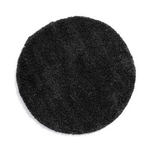Tapeso Rond hoogpolig vloerkleed - Cozy Shaggy - antraciet - 80 cm