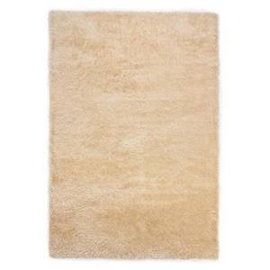 Tapeso Hoogpolig vloerkleed velvet - Posh champagne - 80x150 cm