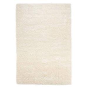 Tapeso Hoogpolig vloerkleed velvet - Posh wit - 80x150 cm