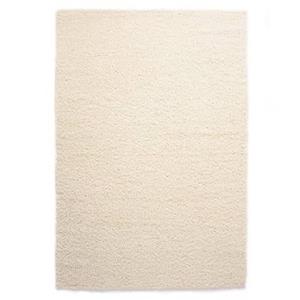 Tapeso Hoogpolig vloerkleed shaggy Trend effen - ivoor - 120x170 cm