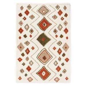 Boho&me Hoogpolig vloerkleed bohemian Artisan - wit|multi - 280x380 cm