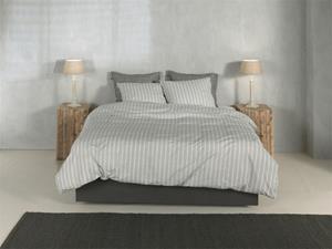 Zohome Righe di Percalle Dekbedovertrek 140x200/220 Northern Grey