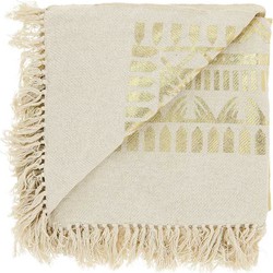 Unique Living  Plaid Tari Gold -125x150cm