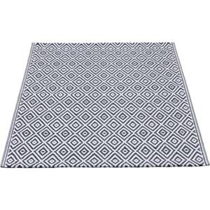 Leen Bakker Vloerkleed Diamond - zwart - 90x150 cm