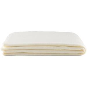 Leen Bakker Fleeceplaid Basic - off-white -125x150 cm