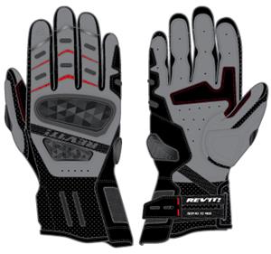 REV'IT! Cayenne 2 Gloves, Motorhandschoenen zomer, Zwart Zilver