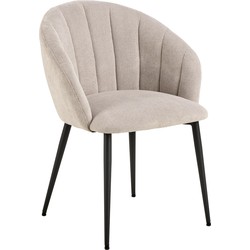 Bendt Eetkamerstoel Karoline Geweven stof - Beige