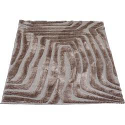 Veer Carpets  Vloerkleed Lima Bruin 200 x 290 cm