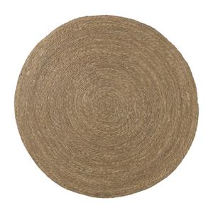 Xenos Vloerkleed riet - bruin - ø120 cm