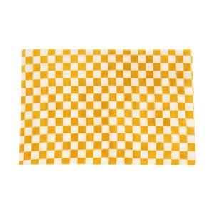 Xenos Vloerkleed checks - geel/wit - 120x180 cm