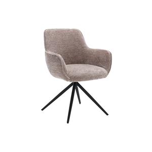 Tower Living Draaibare Eetkamerstoel Fondo Chenille - Taupe
