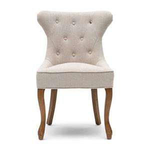 Rivièra Maison Eetkamerstoel George Chenille Jacquard - Glossy Flax