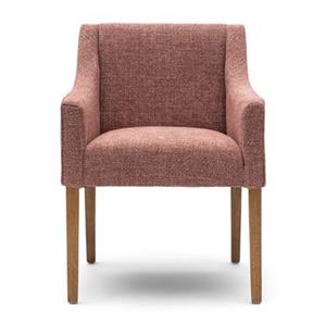 Rivièra Maison Eetkamerstoel Savile Row Chenille Jacquard - Coral Pink