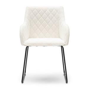 Rivièra Maison Eetkamerstoel Frisco Drive Bouclé - Simply White