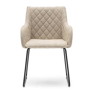Rivièra Maison Eetkamerstoel Frisco Drive Bouclé - Natural Grey