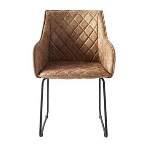 Rivièra Maison Eetkamerstoel Frisco Drive Pellini Leder - Camel
