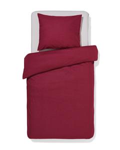 HEMA Dekbedovertrek 140x200/220cm Zacht Katoen Rood (rood)