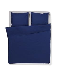 HEMA Dekbedovertrek 200x200/220cm Percal Donkerblauw (donkerblauw)