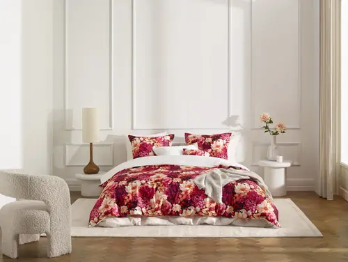 De Witte Lietaer Dekbedovertrek Dahlia 140x200/220 coral paradis