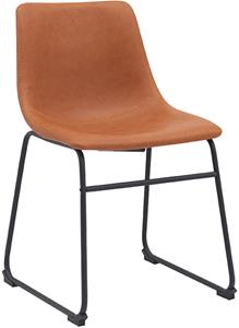 Eetkamerstoel Risto - Cognac - PU-Leder