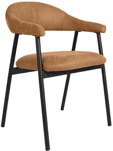 Eetkamerstoel Amaze - Cognac - Micro Suede