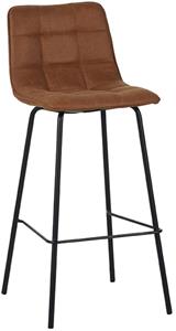 Eetkamerstoel Bistro - Cognac - Micro Suede
