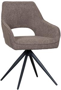 Eetkamerstoel Finley - Bruin - Boucle