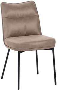 Eetkamerstoel Lennon - Taupe - Micro Suede