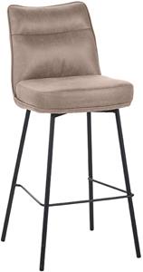Eetkamerstoel Lennon - Taupe - Micro Suede